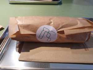 Wrapped burrito at Vital Foods in Copenhagen