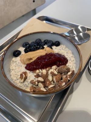 Overnight PB+J oats!   at Vital Foods in Copenhagen