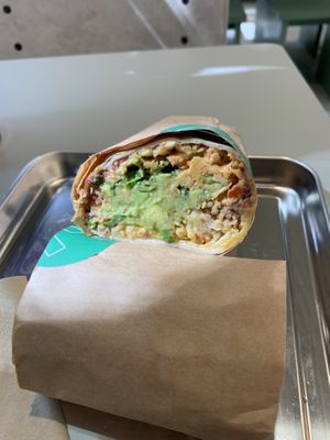 Jackfruit burrito with added guac!   at Vital Foods in Copenhagen