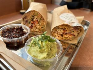 Jackfruit wrap  at Vital Foods in Copenhagen