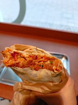 Jackfruit burrito at Vital Foods in Copenhagen