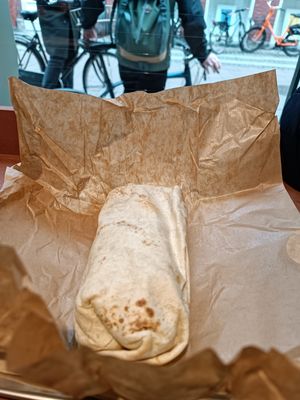 Burrito at Vital Foods in Copenhagen