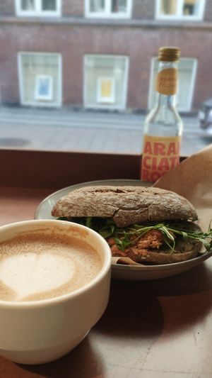 Jackfruit sandwich at Vital Foods in Copenhagen
