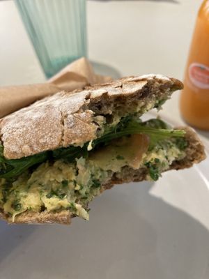 Chickpea sandwich   at Vital Foods in Copenhagen