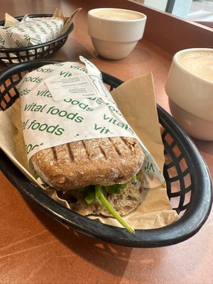 Sandwich Pulled Jackfruit  at Vital Foods in Copenhagen