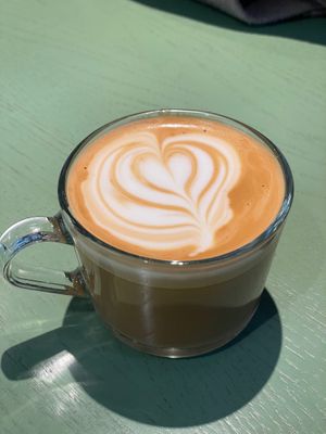Flat white at Vital Foods in Copenhagen