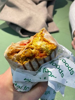 Tofu Scramble Breakfast Burrito at Vital Foods in Copenhagen