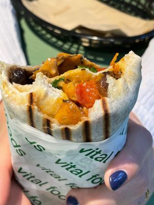 Mushroom & Beans Breakfast Burrito at Vital Foods in Copenhagen