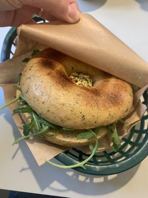 Eggy bagel 🥯   at Vital Foods in Copenhagen
