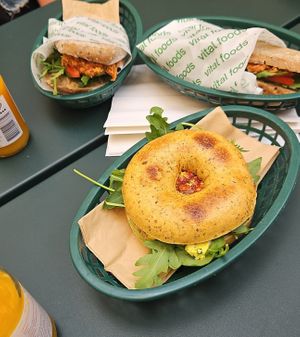 Bagel and sandwiches at Vital Foods in Copenhagen