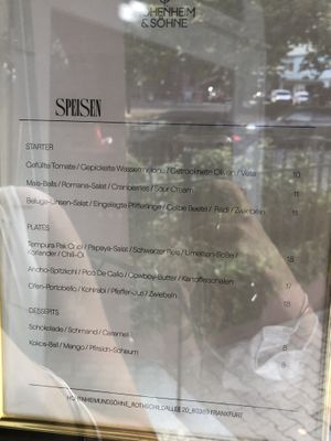 Menu August 2022  at Hohenheim & Söhne in Frankfurt