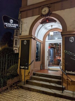 view from the street at Hohenheim & Söhne in Frankfurt