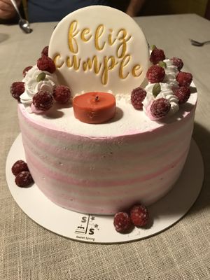 Vegan “Copos de nieve” cake  at Sweet Spring in Santiago