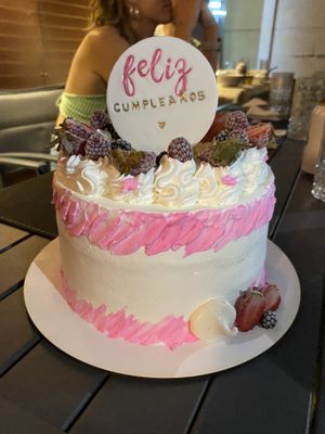 Vegan "Copos de nieve” cake  at Sweet Spring in Santiago