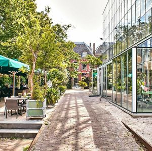 Terrace at Hortus Grand Cafe in Leiden