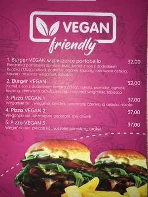 Menu wegańskie   at Pizzeria La Bella in Czestochowa