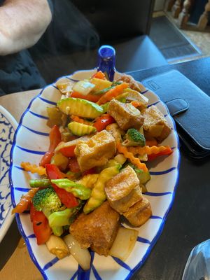 Vegan wok 🌱 at Thai Garden Restaurang in Tomelilla