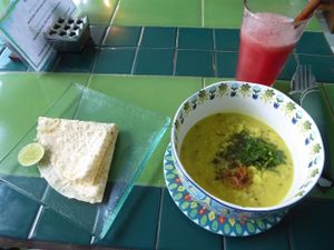 Indian Dhal at Akar Cafe in Lovina