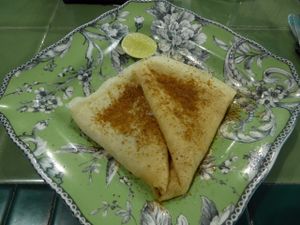 Vegane Crepes at Akar Cafe in Lovina