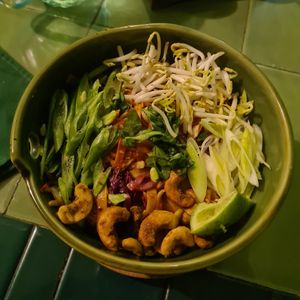 Spicy noodles at Akar Cafe in Lovina