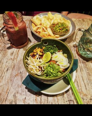 Tempeh   at Akar Cafe in Lovina