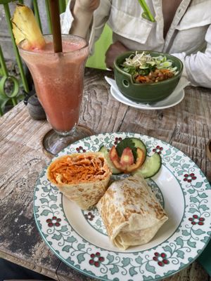 “Hummus” wrap  at Akar Cafe in Lovina