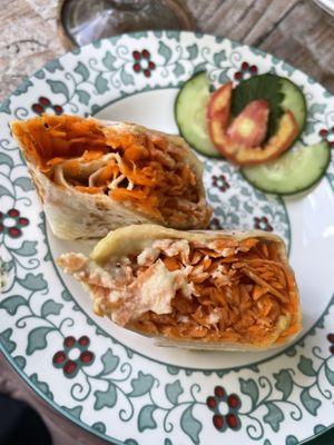 "Hummus” wrap  at Akar Cafe in Lovina