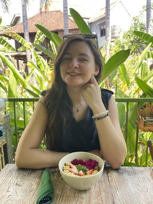 Nice garden  at Akar Cafe in Lovina