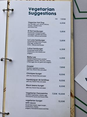 Speisekarte  at Café Oceano in Vila Praia De Ancora