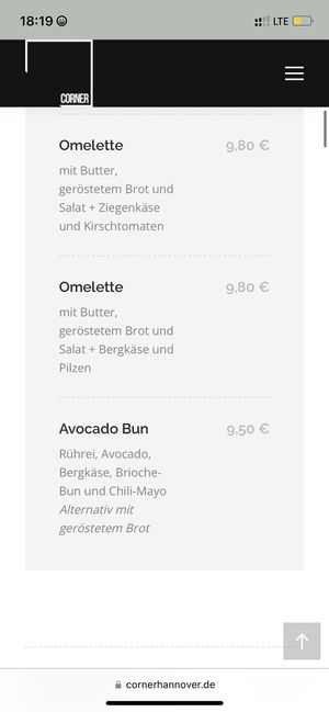   at Corner in Hannover