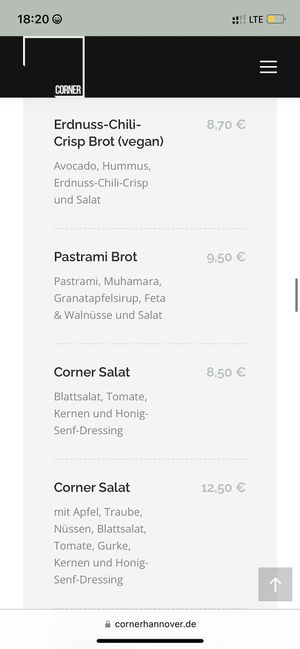   at Corner in Hannover