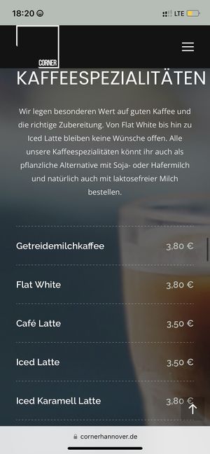   at Corner in Hannover