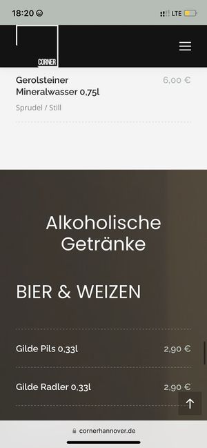   at Corner in Hannover