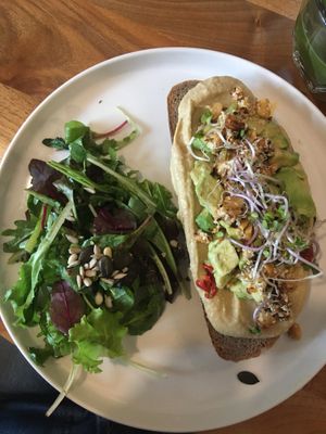 Avocado Crispy Chili Brot  at Corner in Hannover