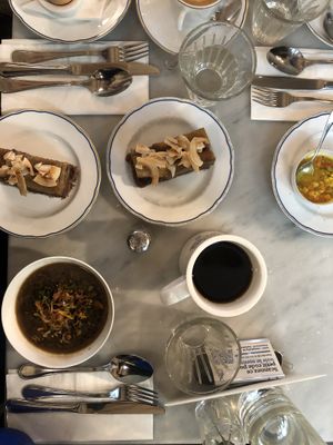 Vegan options from the breakfast tapas   at Holybelly 19 in Paris