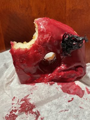 Hibiscus doughnut   at Dough Doughnuts - Rockefeller in New York City
