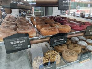 vegan flavours at Dough Doughnuts - Rockefeller in New York City
