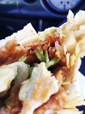Seitan wrap at Beanos in Folkestone
