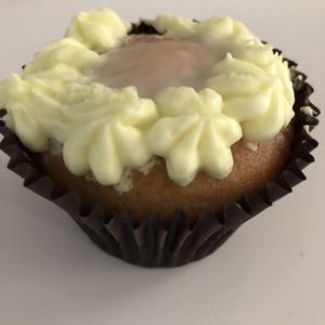 Delicious vegan cupcake at Beanos in Folkestone