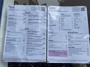 Menu 27/05/2024  at The Cheeky Vegan in Exeter