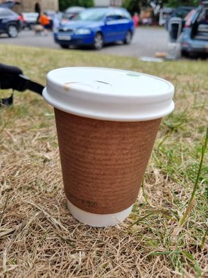 Biodegradable Cups! (a bangin mocha) at The Cheeky Vegan in Exeter