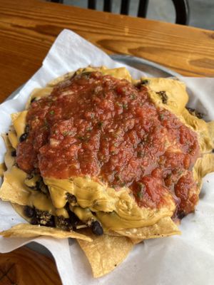 Vegan nachos! Sooo good  at Everybody's Brewing in White Salmon