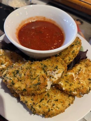 Mozz sticks… pretty good but probably wouldn’t order again.   at Johnny Rads in Baltimore