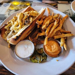 Chicken cheesesteak with mushrooms at Johnny Rads in Baltimore