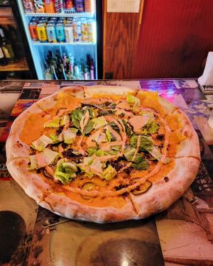 Vegan Big Mac Pizza at Johnny Rads in Baltimore
