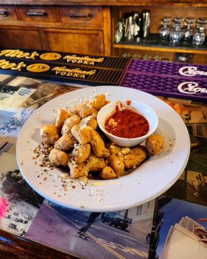 Vegan Pizza Bites at Johnny Rads in Baltimore