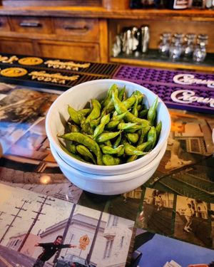 Fried Edamame at Johnny Rads in Baltimore