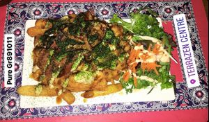 Chicken* and chips was so good I had to go back again for more!  at TerraZen Centre in Amsterdam