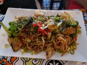 Yaki soba at TerraZen Centre in Amsterdam