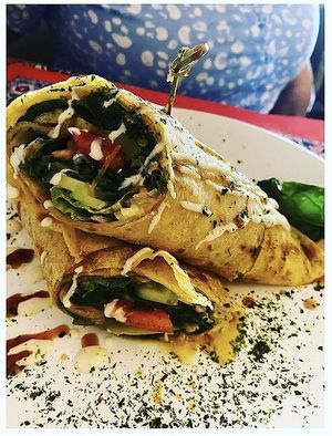 Roti wrap at TerraZen Centre in Amsterdam